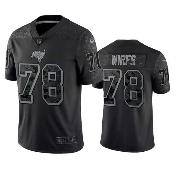 Men's Tampa Bay Buccaneers #78 Tristan Wirfs Black Reflective Limited Stitched Jersey,We sell and wholesale Men's Tampa Bay Buccaneers #78 Tristan Wirfs Black Reflective Limited Stitched Jersey on line form chian!
